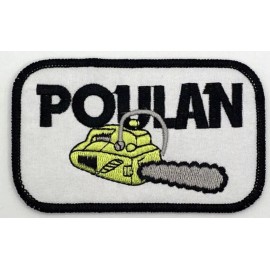 Unbranded Poulan Chainsaw Iron On Sew Patch Retro Vintage Style Hat Cap Hat Jacket