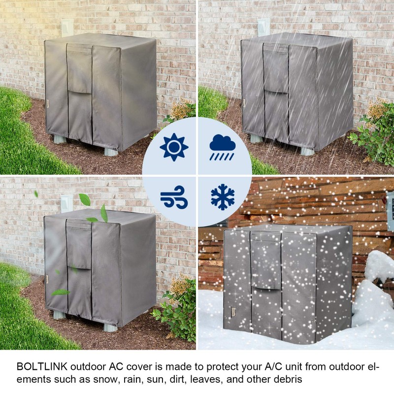 BOLTLINK Air Conditioner Covers for Outside Units, AC Unit Covers