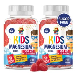 Gomitas De Magnesio Sunny Sam Sin Azúcar 500 Mg Para Niños Y