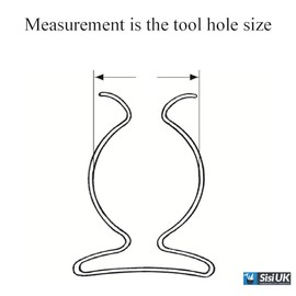 Heavy Duty Tool Spring Terry Clips 19mm Wall Mounted Assorted Tool Spring Terry Clips Heavy Duty Storage/Shed Garage for Hanging Brooms Brushes Rakes Clipping Pipes Pack of 10