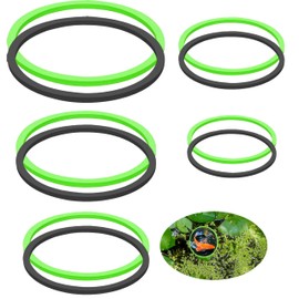 Framendino, 10 Pack Fish Feeding Ring Aquarium Floating 5 Sizes Round Feeder Corral Tank Circle for Keeping Plants in Place