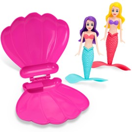 Mermaid Shell Pool Toy, 2 Pieces Mermaid and 1 Shell, Mermaid Diving Toy, Swimming Pool Toy, Diving Games, Training Gifts, Little Mermaid Party Supplies and