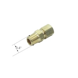 CDQBWKJGFJ 3 Pcs Brass Tube Fitting 3/16" Tube OD Compression x 1/8" NPT Male Pipe Connector