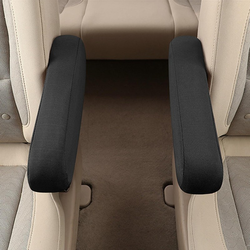 1 Pair Car Front Seat Armrest Cover, Cloth Fabric Replacement