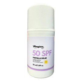 Bloqueador Protector Solar Mineral Facial en Gel SPF 50 Manglara Uso Diario Hidratante Todo Tipo de Piel No Grasoso 50ml                              