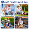 YOYTOO Kids Double Decker Cooler Insulated Lunch Bag, Back to