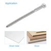 sourcing map Hex Lag Screws, M6 x 100mm 304 Stainless