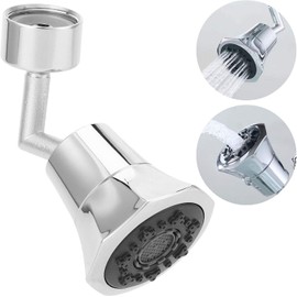 Garosa Extensor de Grifo, Cabezal rociador para grifo de cocina cabezal giratorio de 360 ° cabezal de rociador para grifo de rosca G1/2 boquilla de ahorro de agua para uso doméstico en la cocina