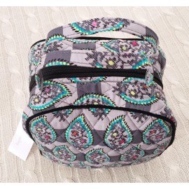 Vera Bradley Lunch Bunch Paisley Stripes Gray School Work Quilted NWT MSRP $34