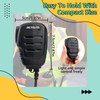 Retevis H-777 Walkie Talkies Mic 2 Pin Shoulder Speaker Mic