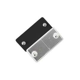 Jenson 10 x Trailer Rectangular White for Gate Posts Rear Reflectors Screw Fixing Trailer Reflector Suitable RV Truck Tractor Gate (White)