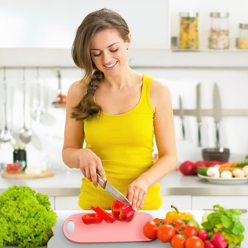 HMDZMR Cutting Coards for Kitchen,3 Piece Plastic Cutting Board Set,