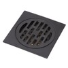 Floor Drain European Style Antique Stainless Steel and Copper Square