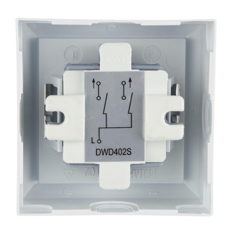 REV PlanoLuxe 0511462777 Surface-Mounted Series Switch White