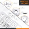 Rustark 90Pcs M3 M4 M5 M6 M8 Square Nuts Assortment