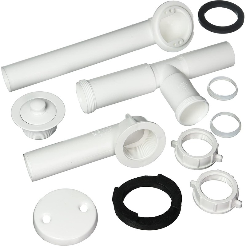Westbrass 594244-50 14" Tubular Bath Waste & Overflow Assembly with