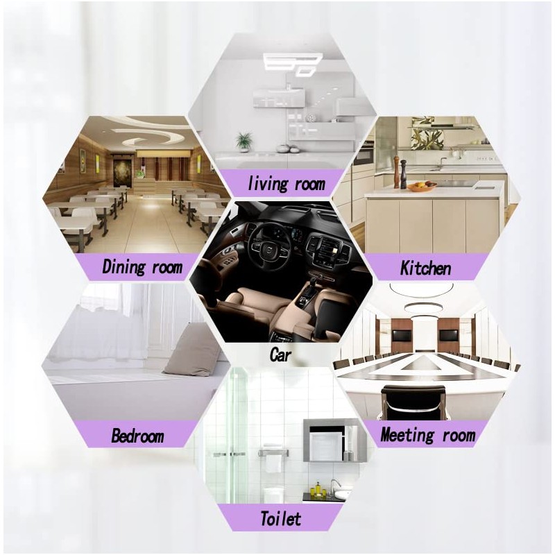 BAIYEUSO 100 Count 4 Gallon Small Black Trash Bags, Durable