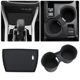 auovo Center Console Wireless Charging Mat Compatible with Subaru Forester Accessories 2025 2026 Forester Car Custom Silicone Cup Holder Insert & Wireless Charging Protective Mat Pad