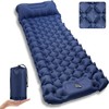 Inflatable Sleeping Camping Mat with Pillow 190L x 64W x