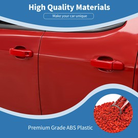 PDKLIN for Colorado Tailgate Door Handle Cover Trim Fit for Chevy Colorado/GMC Canyon 2014-2022 Red Exterior Accessories 5pcs