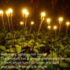 Solar firefly warm light 6-head ground lamp 4 packs Fireflies