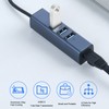 USB to Ethernet Adapter 4 Ports 100Mbps 5Gbps Aluminium Alloy