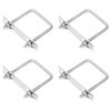 Yinpecly 4 Pack Square U-Bolts 2"/50mm Inner Width 3.15"/80mm Length