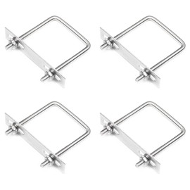 Yinpecly 4 Pack Square U-Bolts 2"/50mm Inner Width 3.15"/80mm Length 304 Stainless Steel U Bolts M6 with Washers & Nuts & Frame Plate for Automobiles Trailer, Ski Boat, or Sailboat Trailer