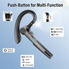Bluetooth Headset, 2026 Wireless Bluetooth 5.3 Earpiece, 60 Hours Single-Ear