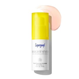 Super Goop! 슈퍼굽! 브라이트 아이드 미네랄 크림, 0.5파운드 온스 - SPF 40 PA+++ 보습 및 일루미네이션 자외선 차단 [1] Super Lift! Bright Eyed Mineral Cream, 0.5 Ounces - SPF 40 PA+++ Moisturizing and Illumination Sunscreen [1]