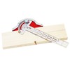 WEITARI Woodworkers Edge Ruler, Thickness 1.5mm Protractor Angle Finder Woodworking