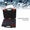 44-Piece Thread Tester for Nuts and Bolts (Red and Blue),