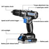 DEKO PRO Cordless Drill 20V Electric Power Tool Set for