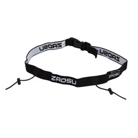 ZAOSU Triathlon Race Number Band for Running and Triathlon Unisex Racenumber Belt, Colour: Black