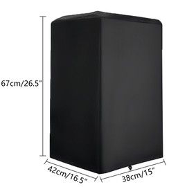 Musiin 12in'' Outdoor Speaker Cover,Waterproof,Dust-Proof and UV-Proof Oxford Cloth,Bottom Drawstring Fastening Design,Suitable for Upright PA/DJ Speaker Protection Cover(2 Packs）