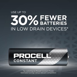 ProCell Constant AA Long-Lasting Alkaline Batteries (144 Pack) 10-Year Shelf Life, Bulk Value Pack for Consistent Moderate Drain Professional Devices