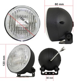 Universal 12v Car Van Round Clear Fog Lights Lamps Light Lamp