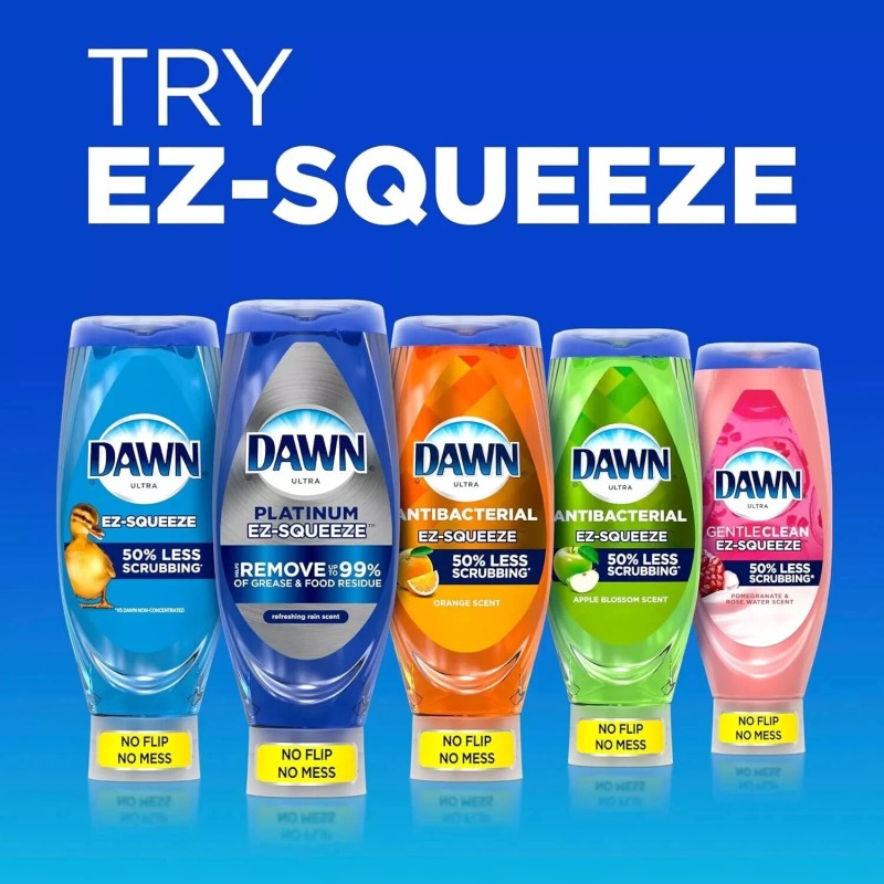 Dawn EZ-Squeeze Ultra Dish Soap Dishwashing Liquid, Original, 22 fl