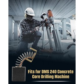 Carbon Motor Brush Set Fit for DMS 240 Concrete Core Drill Machine Replace 505352801 529839001 529 83 90-01 HQ529839001