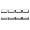 SUIKIHUM 8 Pack Metal Slide Buckle, 1 Inch Tri-Glides Buckle