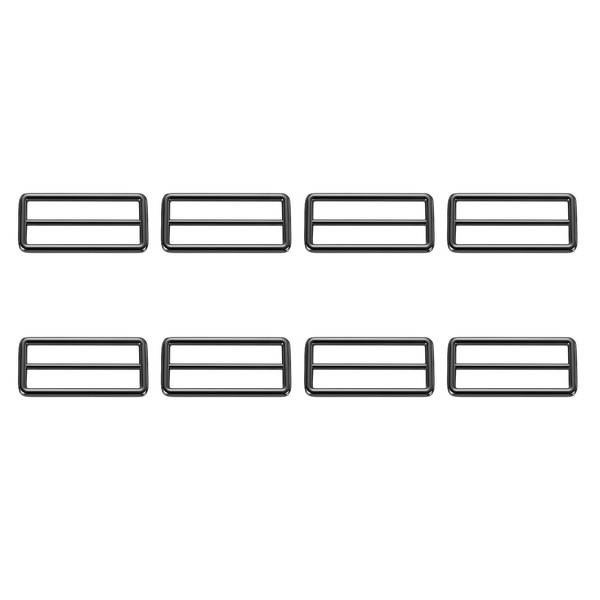 SUIKIHUM 8 Pack Metal Slide Buckle, 1 Inch Tri-Glides Buckle