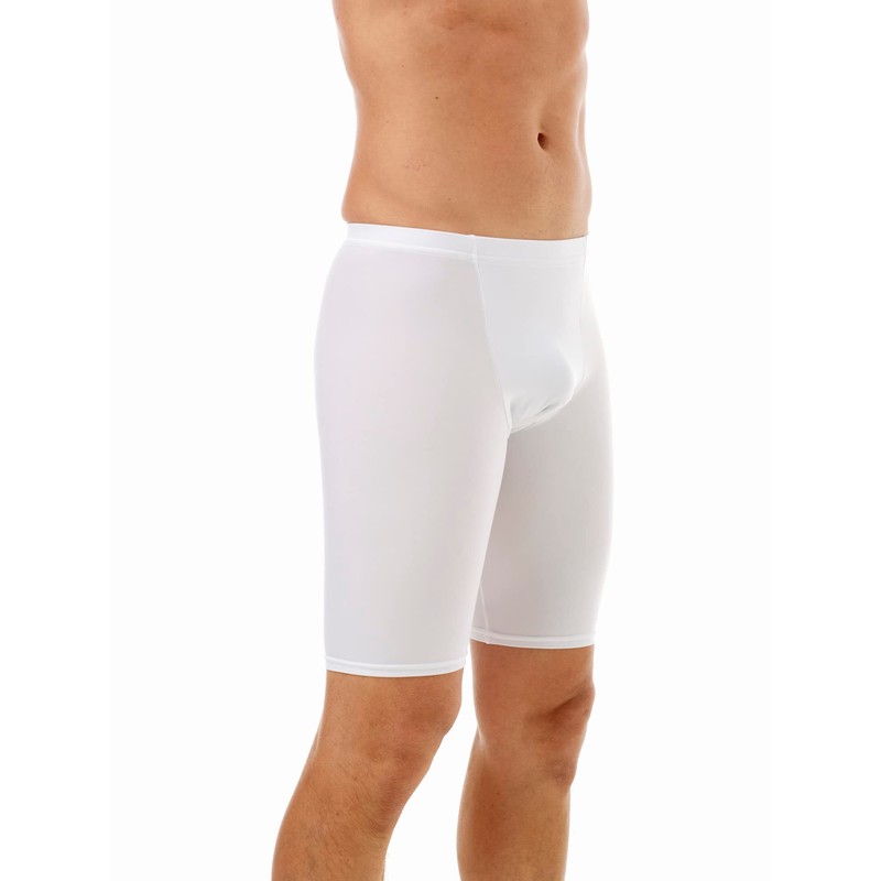Underworks Men's Compression Shorts 6X White