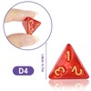40 Pcs Polyhedral Dice,D4 Sided Mixed Colour Dice,Dungeons and Dragons