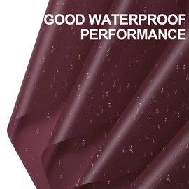 WRAPAHOLIC 20 Sheets Flower Wrapping Paper - 22.4 x 22.4 inch Pure Wine Red Water-Resistant Floral Bouquet Wrapping Paper, Florist Supplies Packaging Paper for Wedding Birthday Gift DIY