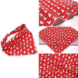 Lionheart glory Dog Bandana 1 Pack Washable Soft Cotton Christmas Bib Scarf Adjustable Kerchief Square Dog Bandanas for Large Dogs Red Neckerchiefs
