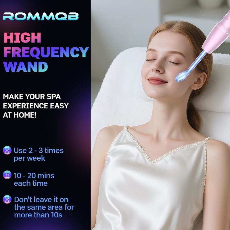 High Frequency Stick Face, ROMMQB Argon and Neon Skin Therapy