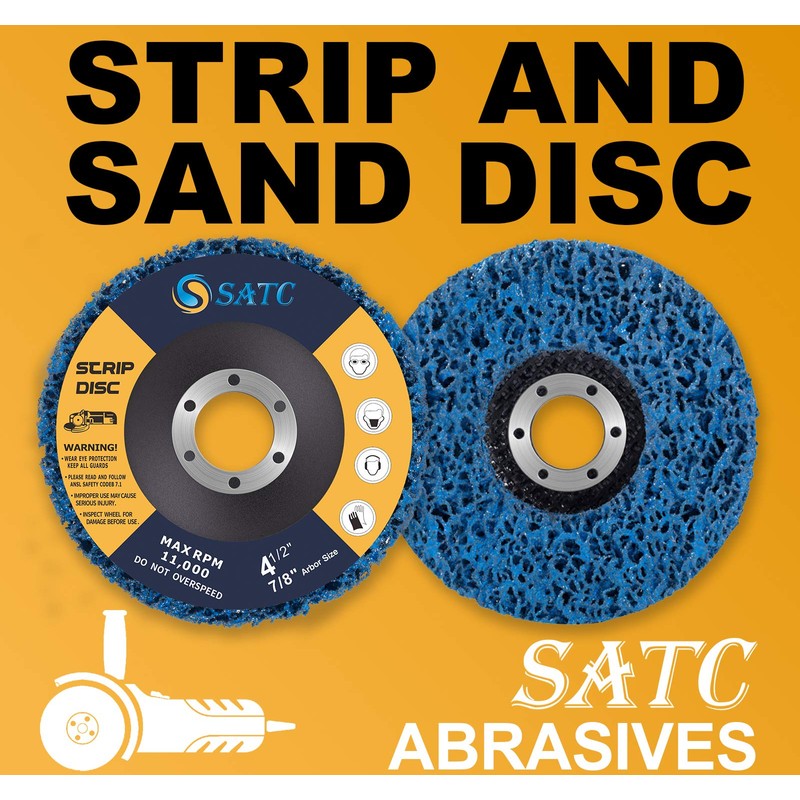 S SATC Stripping Discs 4-1/2" x 7/8" Rust Remover Wheel