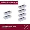 HOOZ 4 x Cable Grommet Desk, 160 cm Aluminium Cable