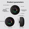 Mini Shower Room Speaker, Portable Waterproof Speaker with LED Light,