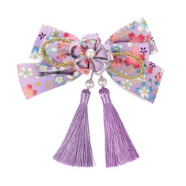 OTAKUMARKET Hair Ornament, Ribbon, Hakama, Graduation Ceremony, Kimono, Yukata, Furisode, Shichi-Go-3, Coming-of-Age Ceremony, Hair Decoration, Ribbon, Japanese Style, For Girls, Children, Hair